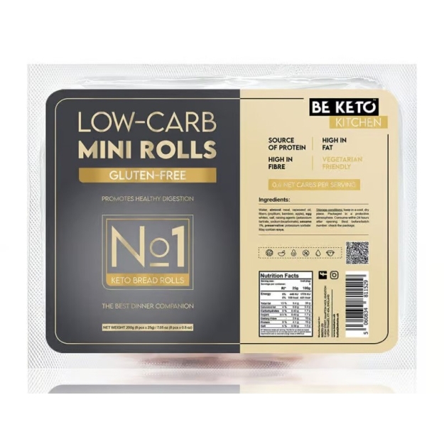 Keto Mini Rullid Gluteenivaba 25g x 8 Keto Mini Rullid Gluteenivaba 25g x 8