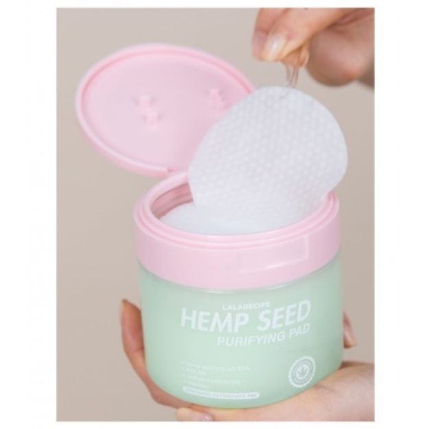 LALARECIPE Hemp Seed Purifying Pad 220 ml/70 vnt paveikslėlį LALARECIPE Hemp Seed Purifying Pad 220 ml/70 vnt nuotrauka