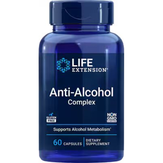 Life extension Anti-Alcohol Complex 60 capsules Life extension Anti-Alcohol Complex 60 capsules