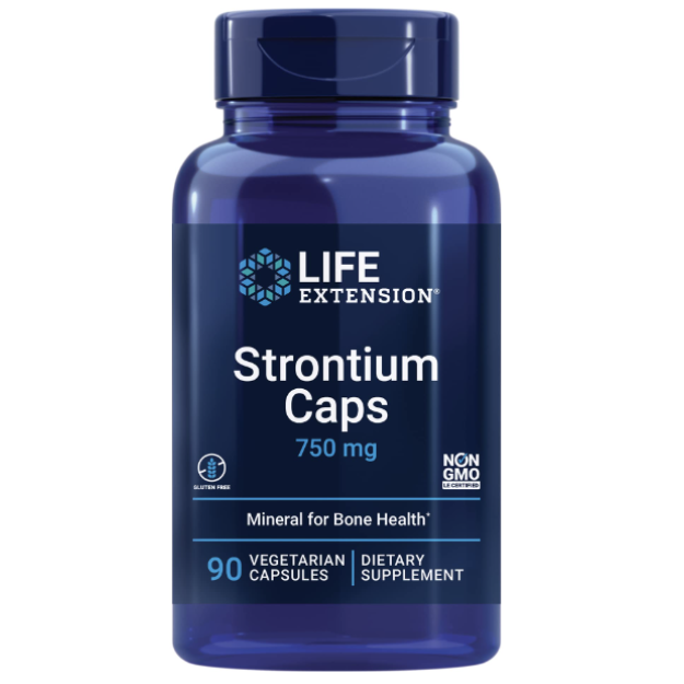 Stroncijs 750 mg 90 vegānu kapsulas