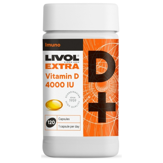 Livol Extra Vitamin D3 4000 IU 120 capsules Livol Extra Vitamin D3 4000 IU 120 capsules
