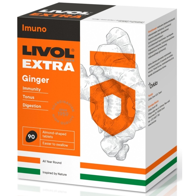 Livol Extra Ginger 90 tablets Livol Extra Ginger 90 tablets