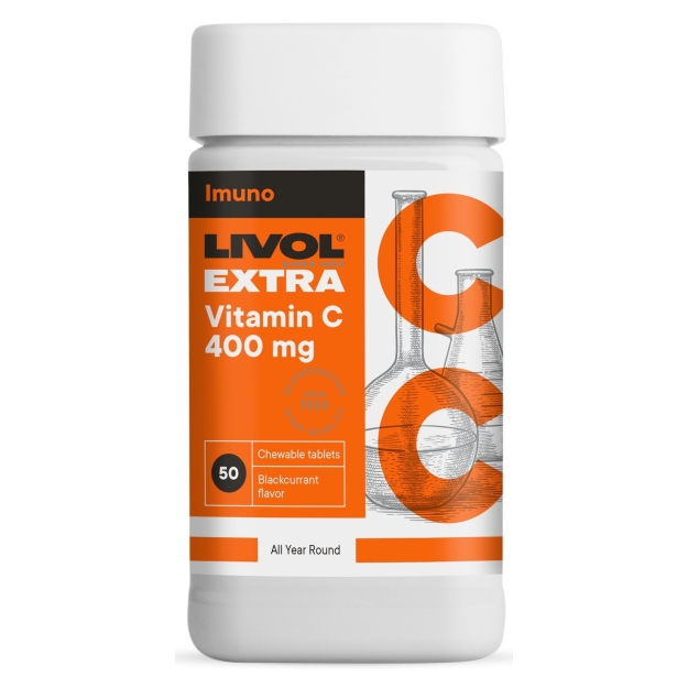 Vitamin C 400 mg 50 chewable tablets