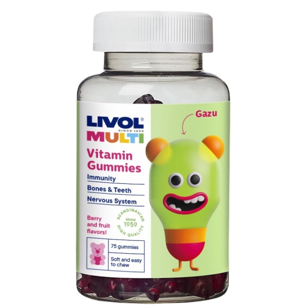 Livol Multi Bears 75 chewable gummies - Berry Livol Multi Bears 75 chewable gummies - Berry