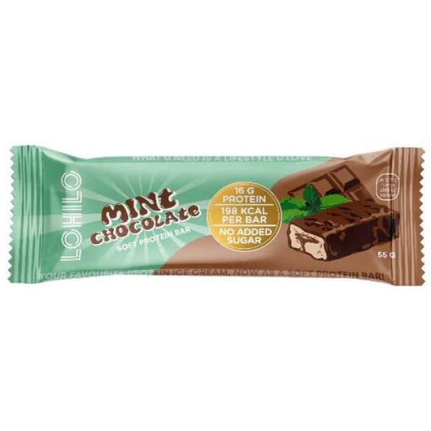 Lohilo Soft Bar 55 г - Мятный шоколад Lohilo Soft Bar 55 г - Мятный шоколад