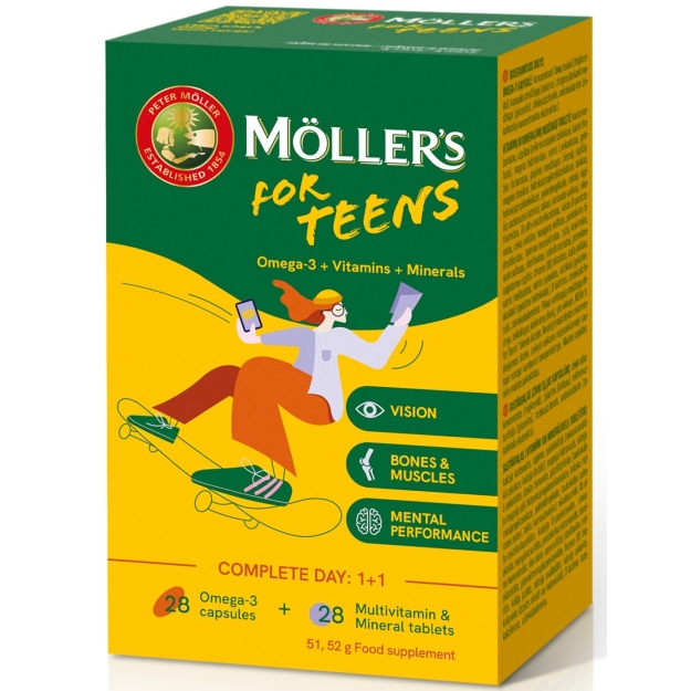 Omega-3 For Teens 28 capsules + 28 tablets
