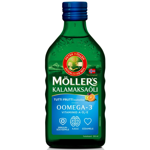 Möllers Fish Liver Oil 250 ml - Tutti Frutti Möllers Fish Liver Oil 250 ml - Tutti Frutti