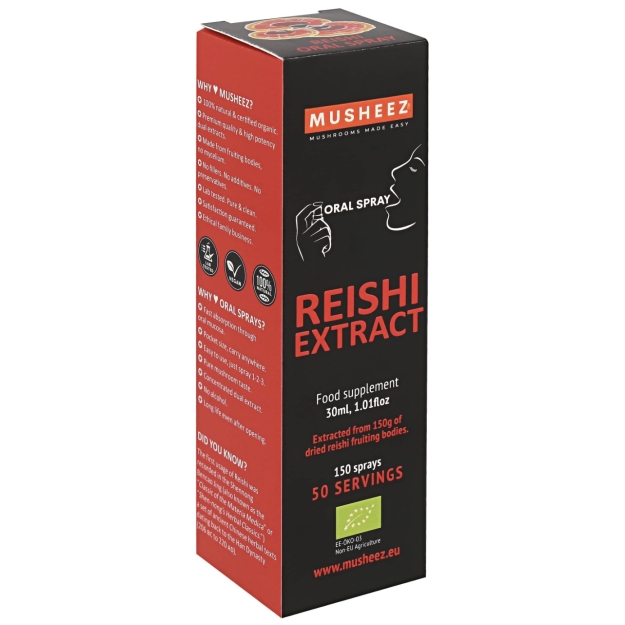 Musheez Reishi suukaudne sprei mahe 30 ml pilt Musheez Reishi suukaudne sprei mahe 30 ml foto
