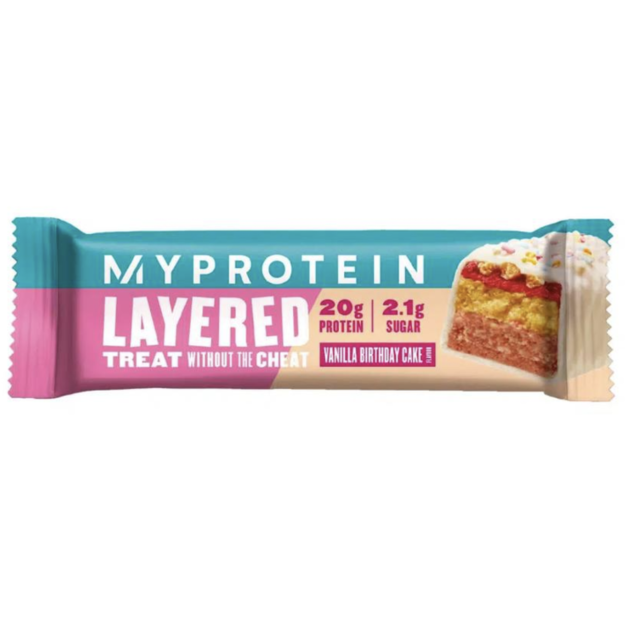 Myprotein Layered Bar 60 g - Vanilje pidulik kook foto