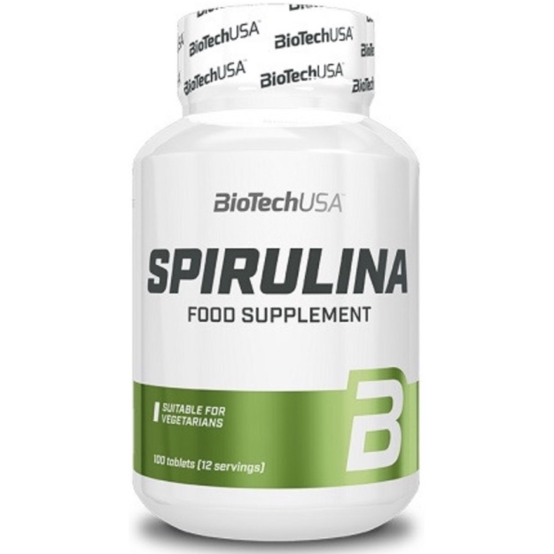 Biotech USA Spirulina 100 tabs picture Biotech USA Spirulina 100 tabs photo