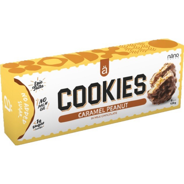 Ä Nano supps Protein Cookies 128 g - Caramel Peanut photo