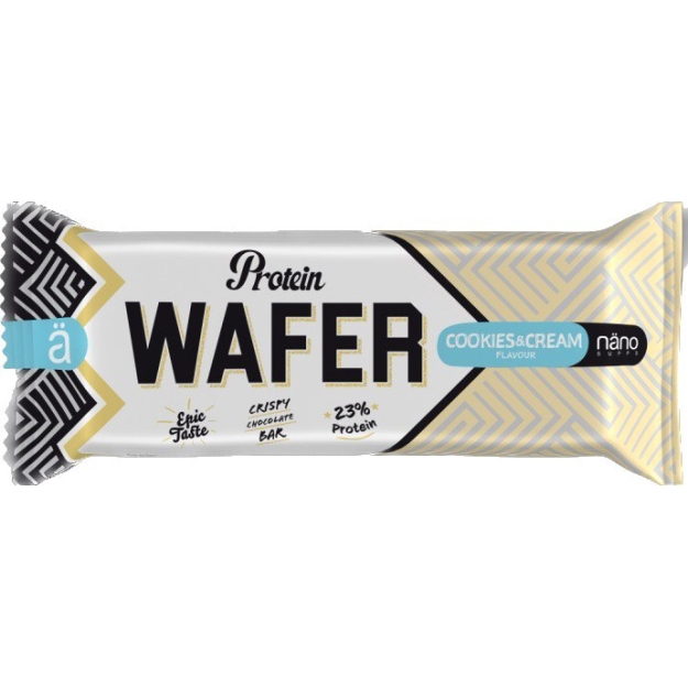 Ä Nano supps Protein Wafer 40 g - cookies and cream Ä Nano supps Protein Wafer 40 g - cookies and cream