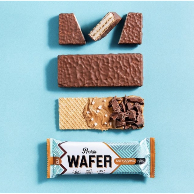 Ä Nano supps Protein Wafer 40 g - salted caramel Ä Nano supps Protein Wafer 40 g - salted caramel