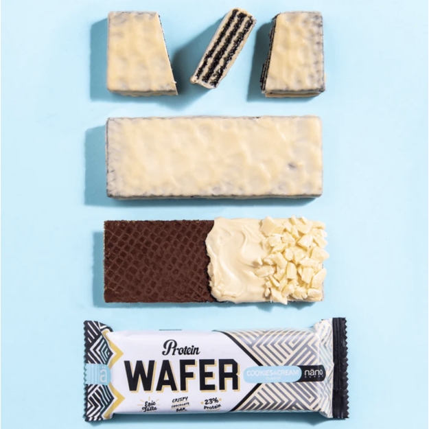 Ä Nano supps Protein Wafer 40 g - cookies and cream Ä Nano supps Protein Wafer 40 g - cookies and cream