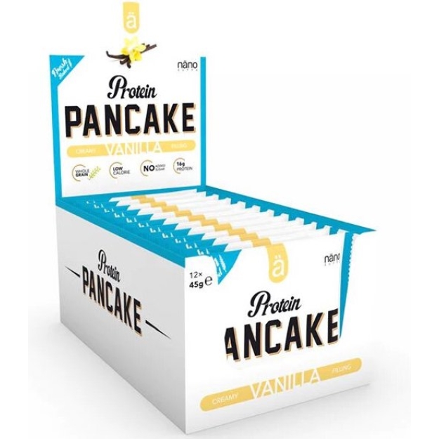 Ä Nano supps Ä protein pancakes 45 g - vanilla x12 Ä Nano supps Ä protein pancakes 45 g - vanilla x12