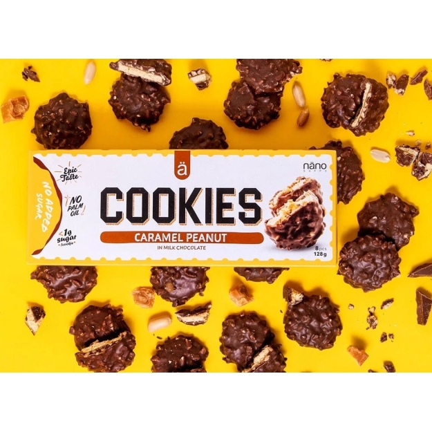 Ä Nano supps Protein Cookies 128 g - Caramel Peanut picture Ä Nano supps Protein Cookies 128 g - Caramel Peanut photo