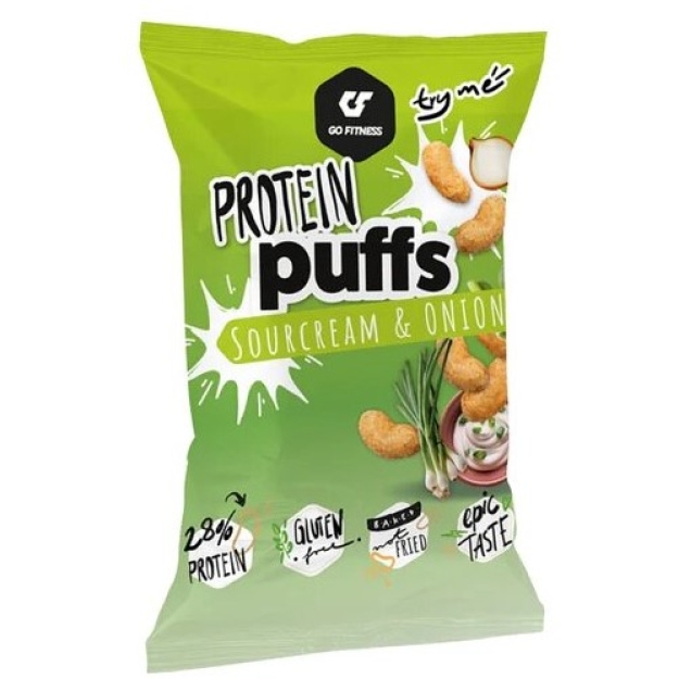 Go Fitness Protein Puffs 50 g - Hapukoor sibulaga Go Fitness Protein Puffs 50 g - Hapukoor sibulaga