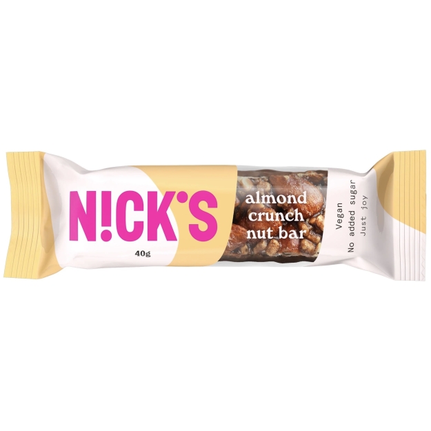 Nick's Pähklibatoon 40 g - krõbedad mandlid foto