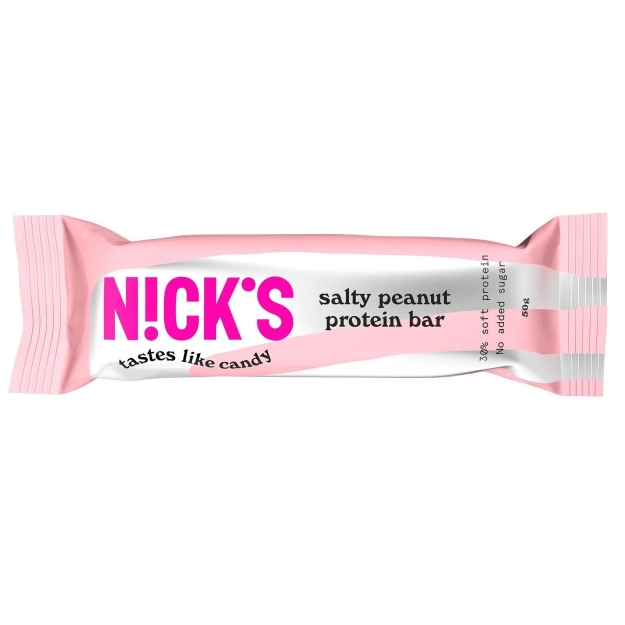 Nick's Протеиновый батончик 50 г - Соленый арахис Nick's Протеиновый батончик 50 г - Соленый арахис