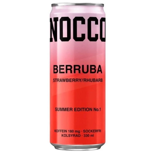 Nocco BCAA‎ 330 ml - Berruba (Strawberries and rhubarb)
