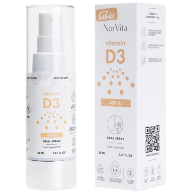 NorVita D3 vitamīns (bērniem) 400 IU 30 ml bilde NorVita D3 vitamīns (bērniem) 400 IU 30 ml fotogrāfija