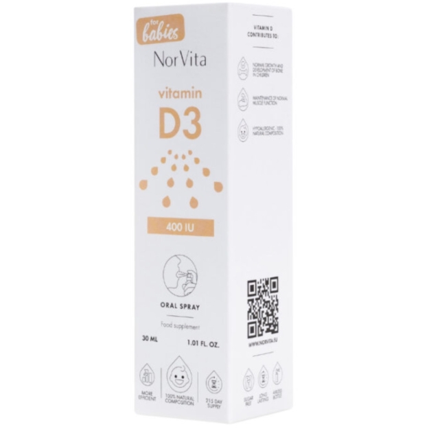 NorVita D3 vitamīns (bērniem) 400 IU 30 ml bilde NorVita D3 vitamīns (bērniem) 400 IU 30 ml fotogrāfija