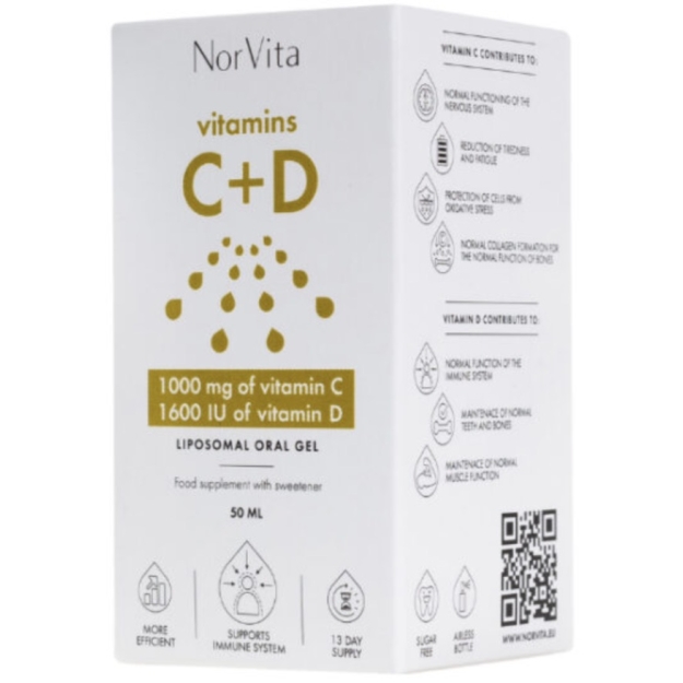 NorVita C+D liposoomne geel 1000 mg + 1600 IU 50 ml pilt NorVita C+D liposoomne geel 1000 mg + 1600 IU 50 ml foto