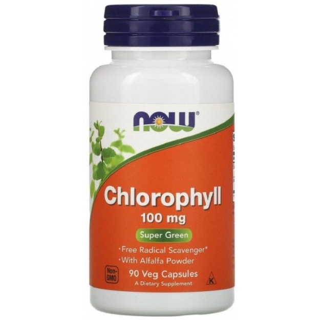 NOW Foods Chlorophyll 100 mg 90 vegan capsules NOW Foods Chlorophyll 100 mg 90 vegan capsules