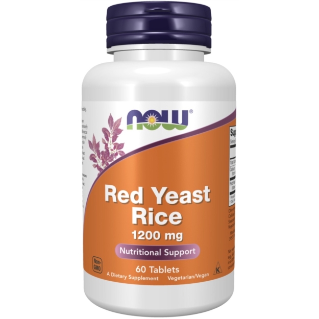 NOW Foods Punase pärmi riisi kontsentreeritud 10:1 ekstrakt 1200 mg 60 tabletti foto