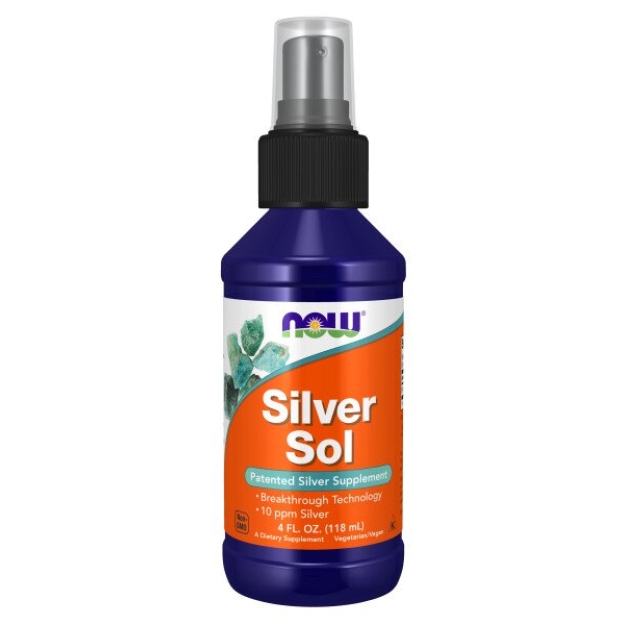 NOW Foods Kolloidhõbe 10 ppm 118 ml pilt NOW Foods Kolloidhõbe 10 ppm 118 ml foto