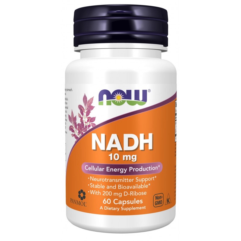 NOW Foods NADH 10 mg 60 vegan kapslit