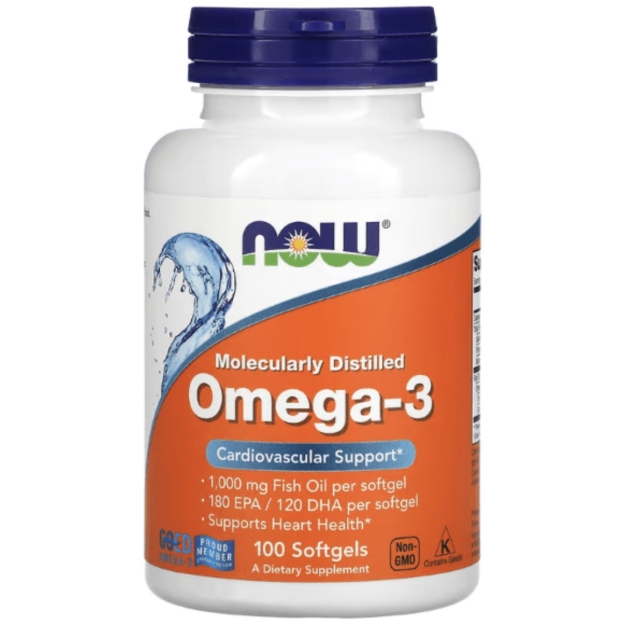 NOW Foods Omega-3 1000 mg 100 gēla kapsulas