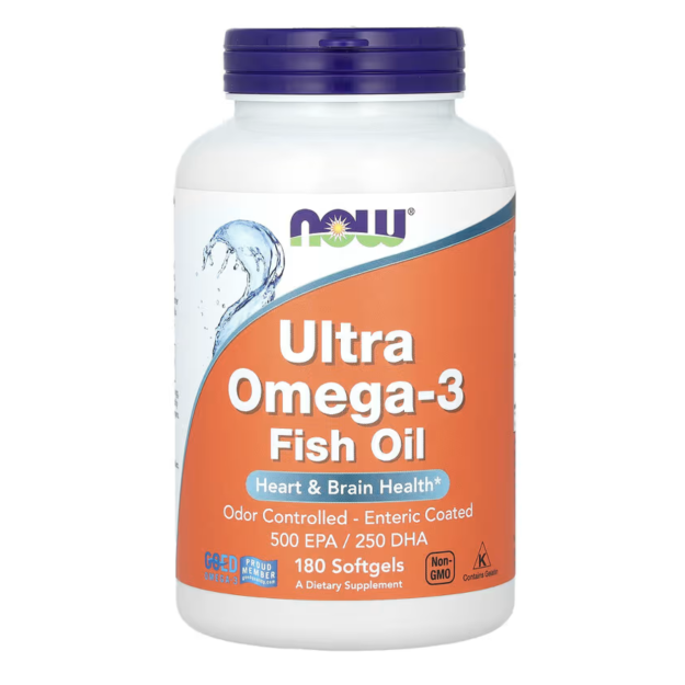 NOW Foods Ultra Omega-3 180 gēla kapsulas NOW Foods Ultra Omega-3 180 gēla kapsulas