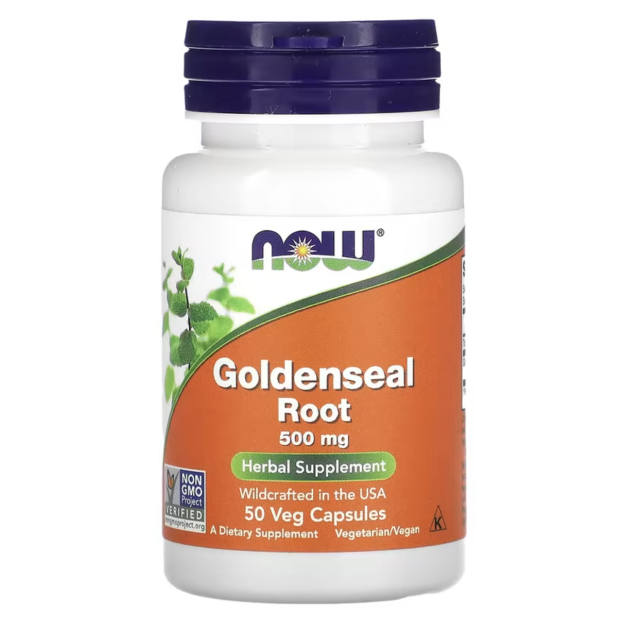 NOW Foods Goldenseal Root 500 mg 50 vegan kapslit pilt NOW Foods Goldenseal Root 500 mg 50 vegan kapslit foto