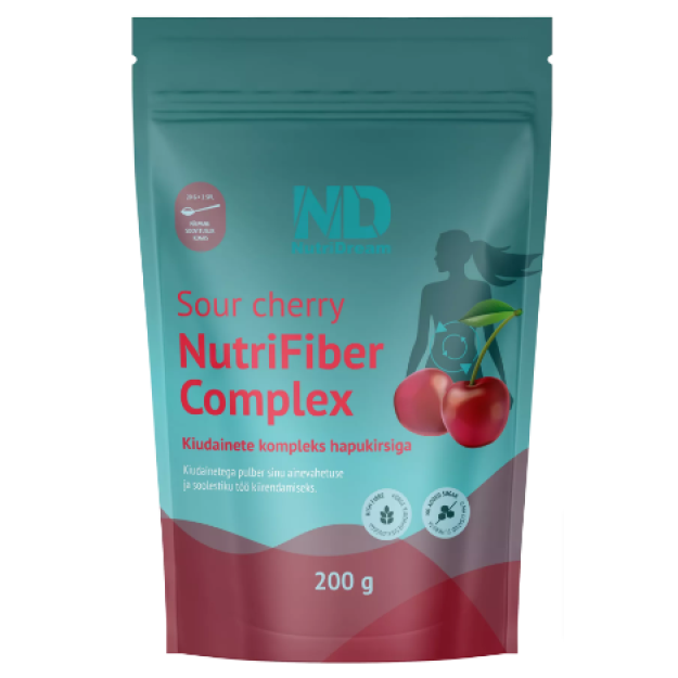 NutriDream Nutrifiber kompleksas su vyšniomis 200 g NutriDream Nutrifiber kompleksas su vyšniomis 200 g