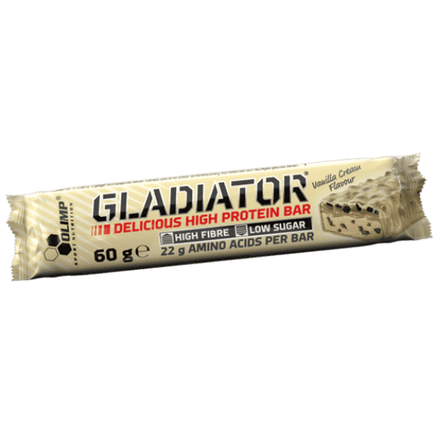 Olimp Gladiator bar 60 г - ванильный крем фото