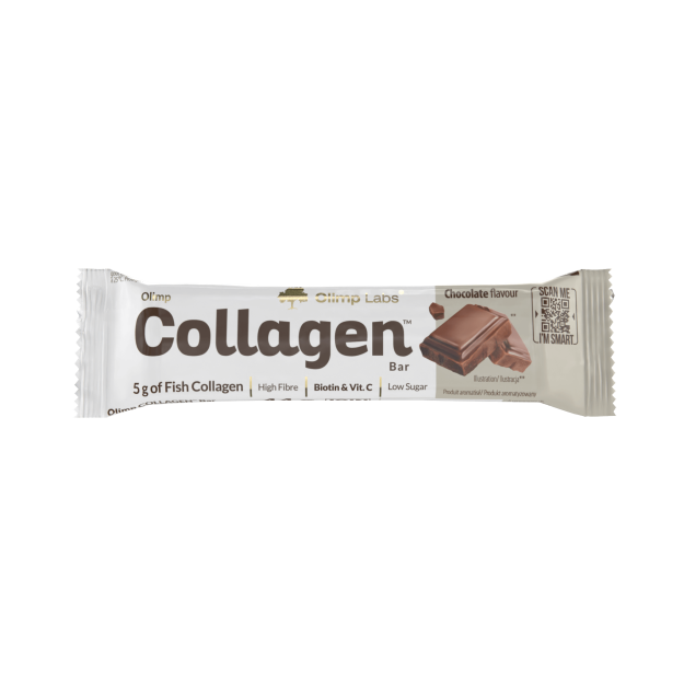 Olimp Collagen Bar 44 g - Šokolaad pilt Olimp Collagen Bar 44 g - Šokolaad foto