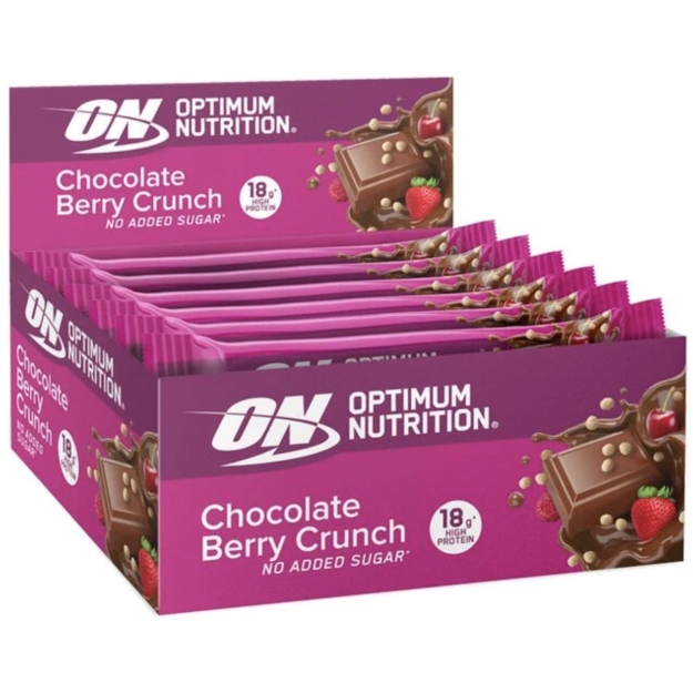 Crunchy Protein Bar 55 g - Chocolate Berry x 12