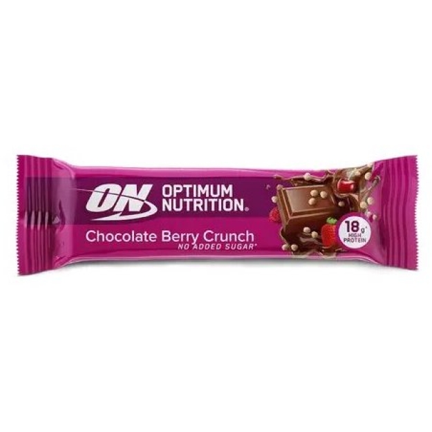 Optimum Nutrition Krõmpsuv valgubatoon 55 g - šokolaad marjadega pilt Optimum Nutrition Krõmpsuv valgubatoon 55 g - šokolaad marjadega foto