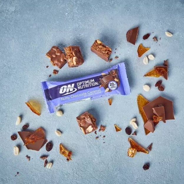 Optimum Nutrition Fruit & Nut Crisp Bar 70g - zemesrieksti un rozīnes bilde Optimum Nutrition Fruit & Nut Crisp Bar 70g - zemesrieksti un rozīnes fotogrāfija