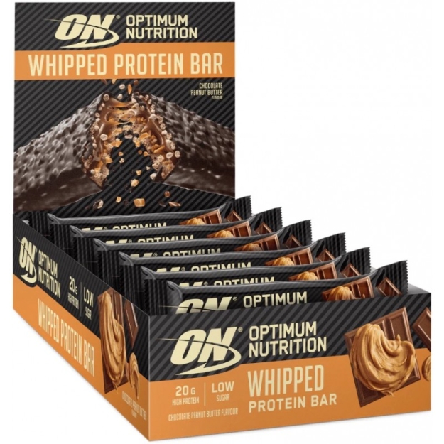 Optimum Nutrition Whipped Protein Bar 10x62 g - chocolate peanut butter picture Optimum Nutrition Whipped Protein Bar 10x62 g - chocolate peanut butter photo