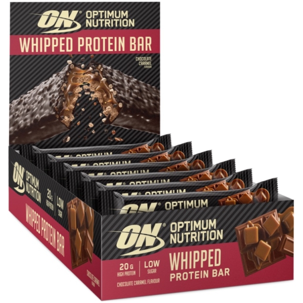 Optimum Nutrition Whipped Protein Bar 60 g - šokoladinė karamelė paveikslėlį Optimum Nutrition Whipped Protein Bar 60 g - šokoladinė karamelė nuotrauka