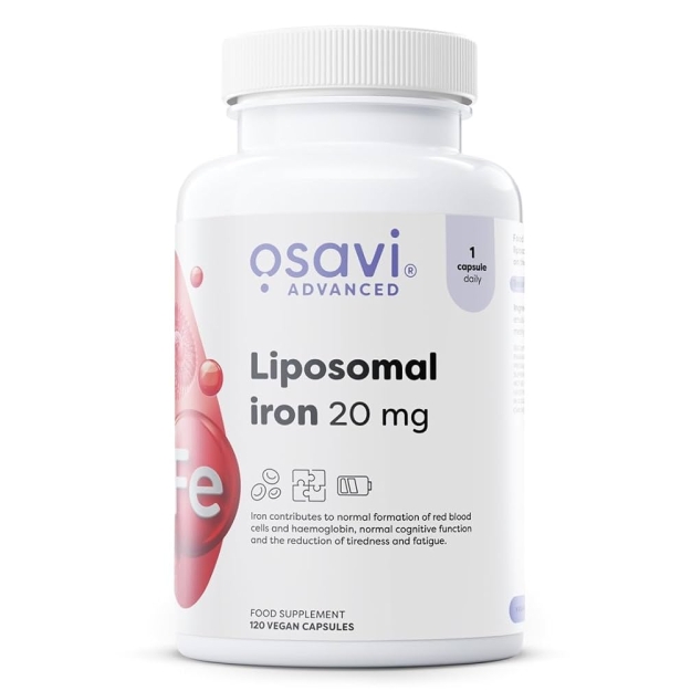 Liposomal Iron 20 mg 120 vegan capsules