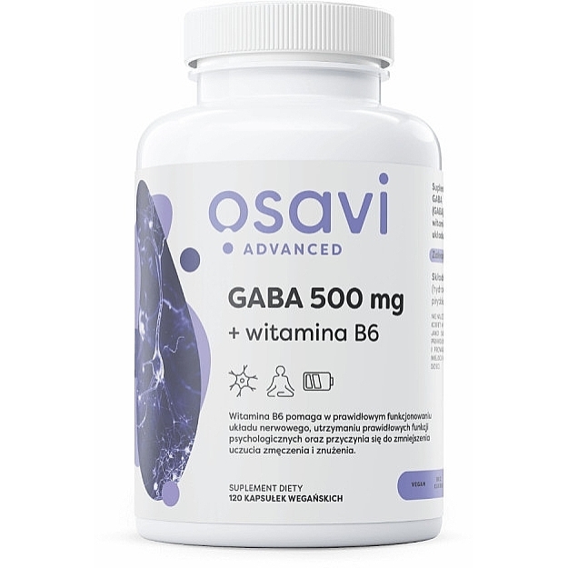 GABA 500 мг + витамин В6 120 веганских капсул