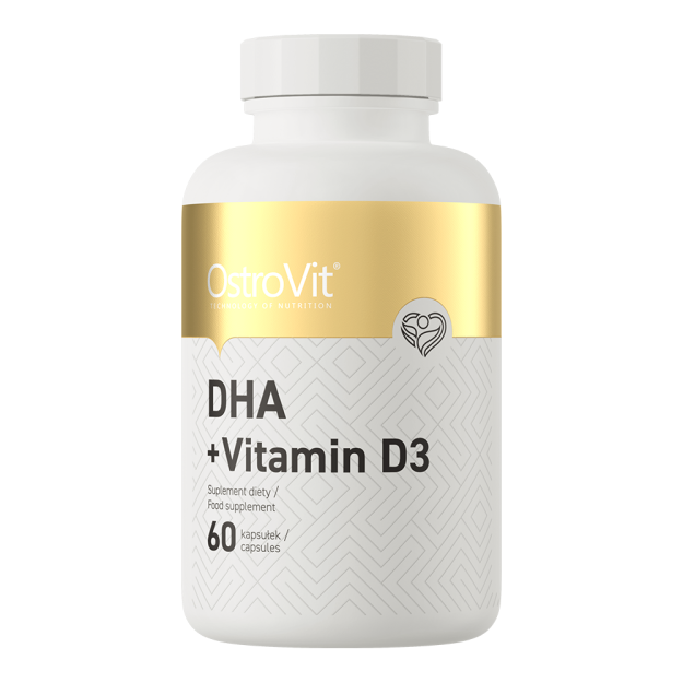 Ostrovit DHA + vitamīns D3 60 kapsulas fotogrāfija