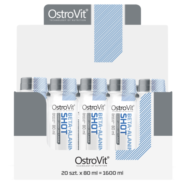 Ostrovit Beta-alanīns SHOT 20 x 80 ml bilde Ostrovit Beta-alanīns SHOT 20 x 80 ml fotogrāfija