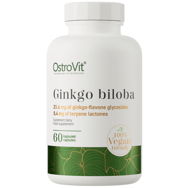 Ostrovit Ginkgo Biloba VEGE 60 kapsulių Ostrovit Ginkgo Biloba VEGE 60 kapsulių