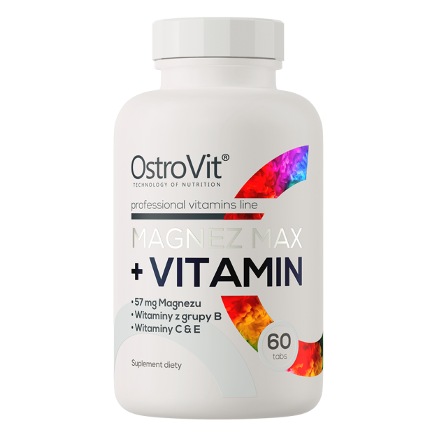 Ostrovit Magnez MAX + Vitamin 60 таблеток Ostrovit Magnez MAX + Vitamin 60 таблеток