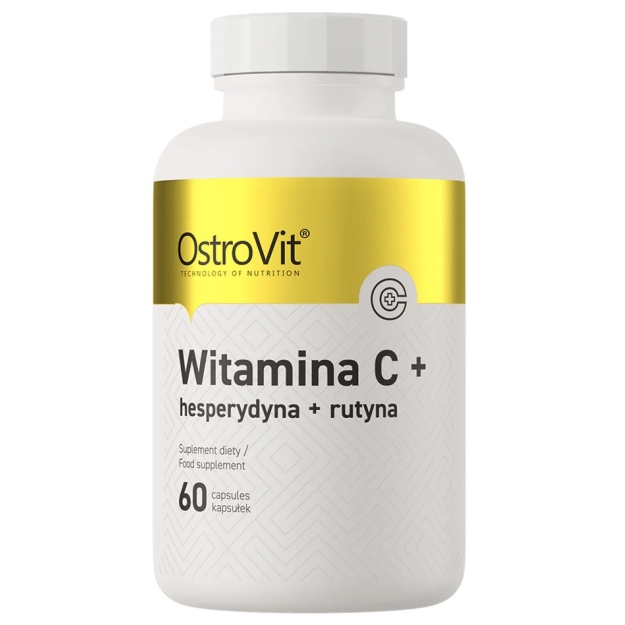 Ostrovit Vitaminas C + Hesperidinas + Rutinas 60 kapsulių nuotrauka