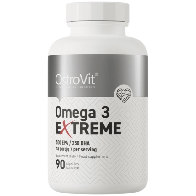 Ostrovit Omega 3 Extreme 500 EPA / 250 DHA 90 kapsulas fotogrāfija